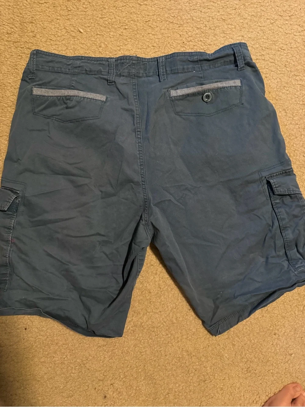 Paper Denim & Cloth Men's Cargo Shorts in Blue
